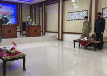 Pimpinan DPRD Muarojambi Hadiri Acara Penyerahan WTP Kepada Pemkab Muarojambi