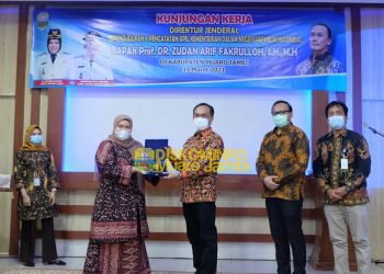 Bupati Muaro Jambi Terima Kunker Dukcapil Kemendagri