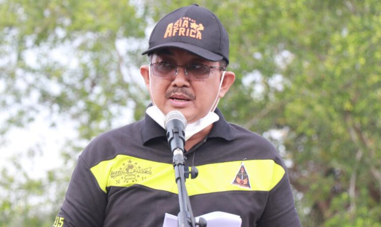 Bupati Tanjab Barat Apresiasi Program Polres Tanam Pohon Pelindung