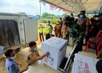 Pemkab Tanjab Barat Terima 3.280 Dosis Vaksin COVID-19