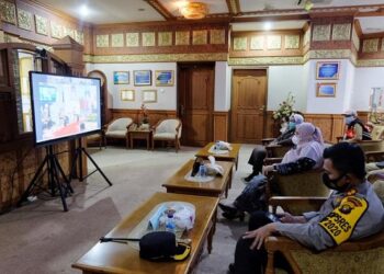 Bupati Muaro Jambi Ikuti Rakornas Secara Virtual