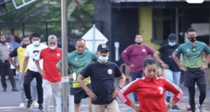 Kepala Dinas PUPR Ikuti Kegiatan Olahraga Bersama Danrem 042 Garuda Putih