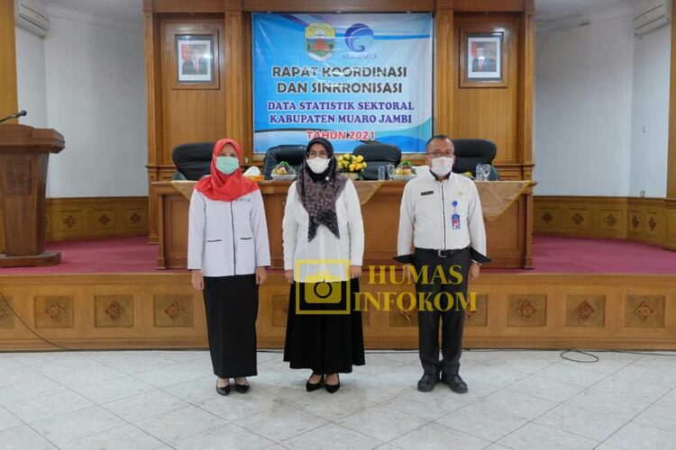 Bupati Muaro Jambi Hadiri Rapat Koordinasi dan Sinkronisasi Data Statistik Sektoral