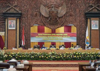 Wabup Muaro Jambi Hadiri Sidang Paripurna HUT Ke-64