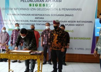 Bupati Batanghari Hadiri Peluncuran Aplikasi SIGESIT di PN Muara Bulian Kelas II