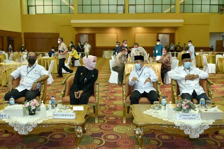 Pj.Gubernur Hadiri Rapat Pleno Penetapan Calon Terpilih Pilgub Jambi