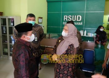 Bupati Masnah Sambut Gubernur Jambi Lakukan Kunjungan Kerja ke RSUD Sungai Bahar