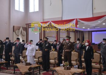 Bupati Muaro Jambi Ikuti Upacara Detik-detik Proklamasi Kemerdekaan RI ke 76