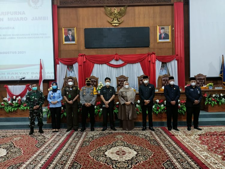 DPRD Muarojambi Gelar Paripurna Tentang KUPA-PPAS Perubahan APBD 2021