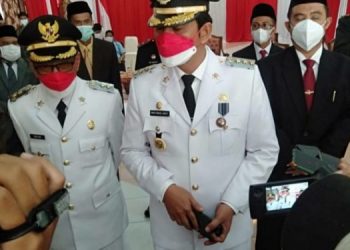 Secara Virtual, Bupati dan Wabup Batanghari Ikuti Upacara HUT RI ke-76