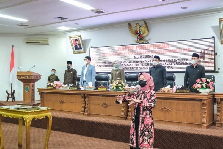 Dewan Batanghari Gelar Paripurna Keputusan DPRD dan Penandatanganan Kesepakatan RAPBD 2022