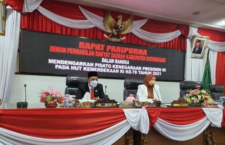 Rapat Paripurna DPRD Batanghari dalam Rangka Mendengarkan Pidato Kenegaraan Presiden RI