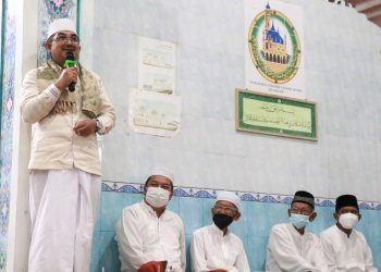 Bupati Hadiri Peringatan Isra Miraj di Mesjid Al Anshor Kelurahan Sriwijaya