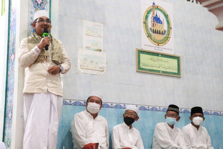 Bupati Hadiri Peringatan Isra Miraj di Mesjid Al Anshor Kelurahan Sriwijaya