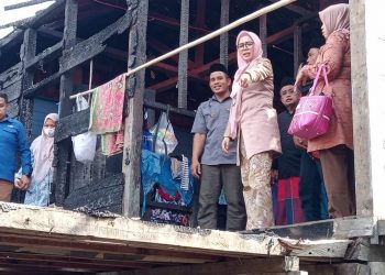 Berikan Bantuan Sosisal, Zulva Fadhil Tinjau Rumah Korban Kebakaran