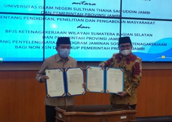 Al Haris Tandatangani MoU Dengan UIN dan BPJS Ketenagakerjaan