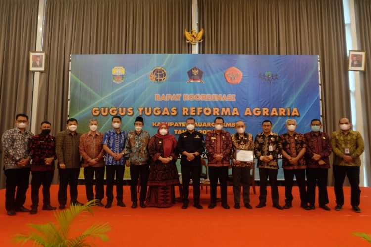 Bupati Muaro Jambi Buka Rakor Gugus Tugas Reforma Agraria Tahun 2022