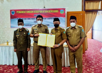 Fadhil Arief-Cek Endra Tandatangani Kesepakatan Bersama Kerjasama Antar Daerah