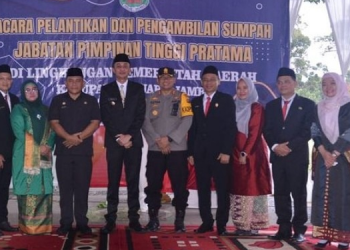 Pj. Bupati Bachyuni Deliansyah Lantik Jabatan Pimpinan Tinggi Pratama