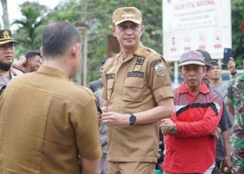 Jalan Pelabuhan Talang Duku di Blokir Warga, Pj Bupati Bachyuni Turun ke Lokasi