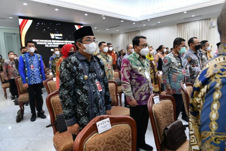 Bupati Anwar Sadat Hadiri Undangan Wapres Terkait Pencanangan Reformasi Birokrasi Tematik dan Peresmian 26 MPP