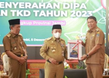 Wabup Tanjab Barat Hadiri Kegiatan DIPA dan TKD Tahun 2023