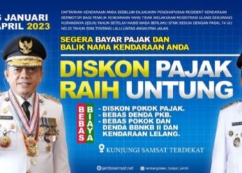 Pemerintah Provinsi Jambi Buka Program Diskon Pajak