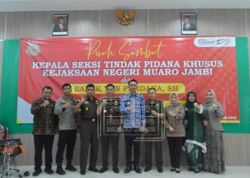 Pj Bupati Bachyuni Hadiri Pisah Sambut Kepala Seksi Tindak Pidana Kejaksaan Negeri Muaro Jambi