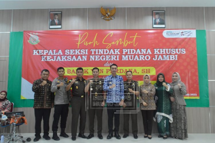 Pj Bupati Bachyuni Hadiri Pisah Sambut Kepala Seksi Tindak Pidana Kejaksaan Negeri Muaro Jambi