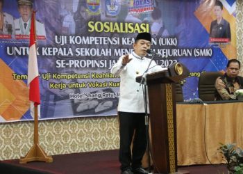 Al Haris Berharap Sosialisasi Uji Kompetisi Kepala Sekolah SMK Tingkatkan Pendidikan Kejuruan