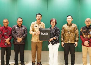 Pj Bupati Muaro Jambi Penandatangan MoU Kerja Sama Dengan Tanoto Foundation
