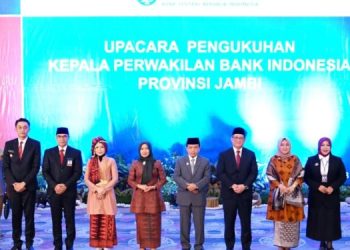 Pj Bupati Bachyuni Hadiri Pengukuhan Kepala Perwakilan Bank Indonesia Provinsi Jambi