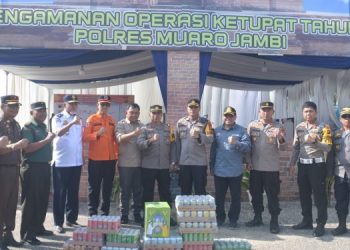 Sekda Muaro Jambi Tinjau Pos Pengamanan dan Pelayanan Lebaran 1444 H/2023