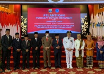 Ketua DPRD Provinsi Jambi Hadiri Pelantikan Pj Bupati Merangin