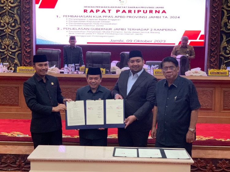 DPRD Bersama Pemprov Jambi Sepakati KUA PPAS Tahun Anggaran 2024