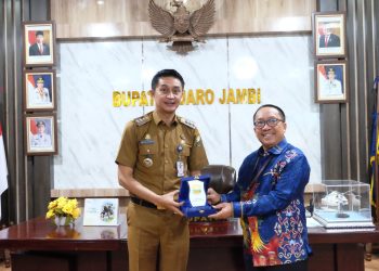Pj Bupati Muaro Jambi Audiensi Bersama Kepala Kanwil Dirjen Perbendaharaan Provinsi Jambi