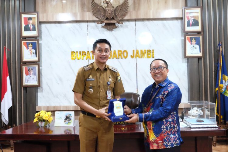 Pj Bupati Muaro Jambi Audiensi Bersama Kepala Kanwil Dirjen Perbendaharaan Provinsi Jambi
