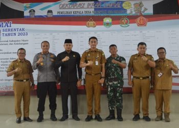 Pj Bupati Muaro Jambi Hadiri Deklarasi Damai Pilkades Serentak Tahun 2023