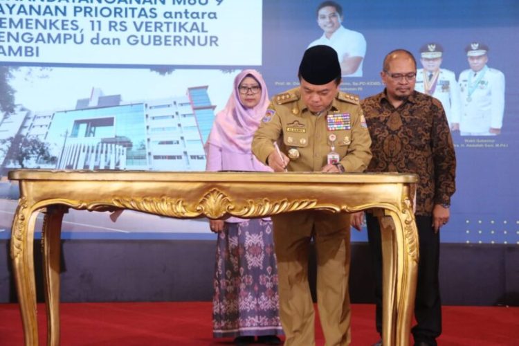 Gubernur Al Haris Bersama RS Vertikal Kemenkes Teken MoU Tingkatkan Layanan Prioritas