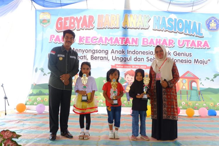 Pj Bupati Muaro Jambi Buka Kegiatan Gebyar Hari Anak Nasional PAUD Kec.Bahar Utara