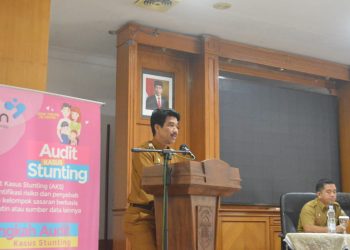 Pj Bupati Raden Najmi Hadiri Rakor Intervensi Serentak Pencegahan Stunting Kab. Muaro Jambi