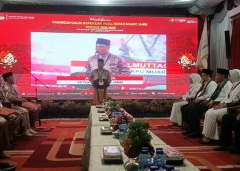 Ini Pesan Ketua KPU Muarojambi saat Pendaftaran Cakada BBS-Junaidi Mahir