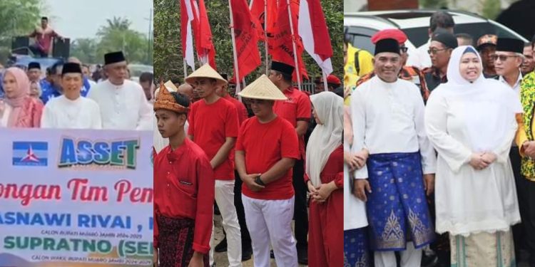 Tiga Pasangan Calon Bupati dan Wakil Bupati Muarojambi Daftar ke KPU di Hari Terakhir