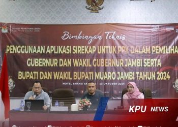 KPU Muaro Jambi Adakan Bimtek Penggunaan Aplikasi Sirekap