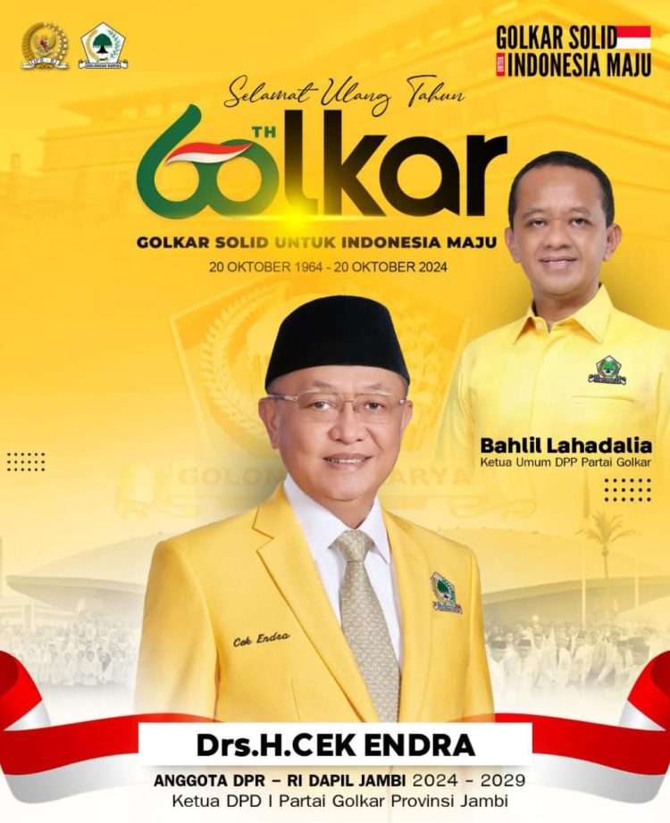H. Cek Endra: Sampaikan Rasa Syukur atas Capaian Partai GOLKAR