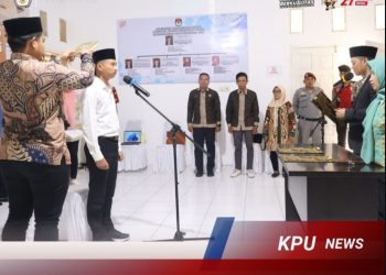 KPU Muaro Jambi Melaksanakan Pelantikan Pengganti Antar Waktu PPS Desa Kemingking