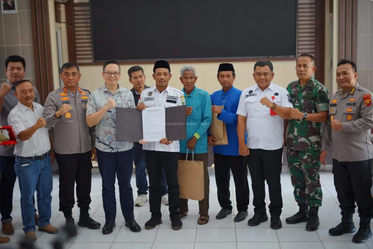 Sekda Muaro Jambi Hadiri Giat Penandatangan Kesepakatan Perdamaian