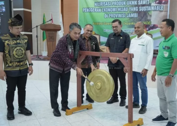Wabup Muaro Jambi Resmi Buka Kegiatan Workshop Hilirisasi Produk UKMK, Produk Sawit Penggerak Hijau